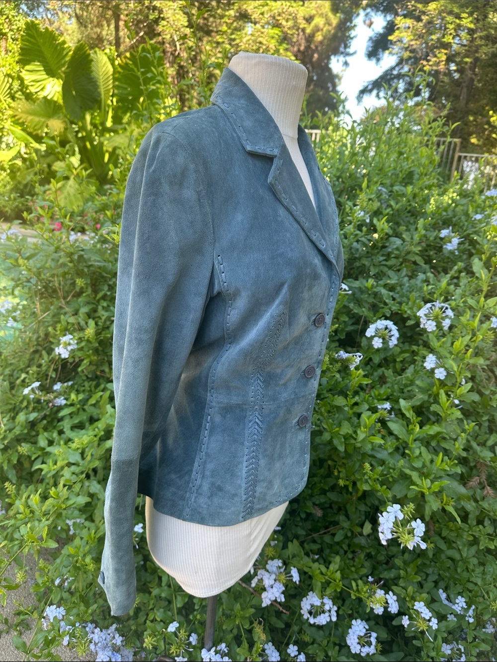 Georgiou Studio Suede Tailored Jacket/Blazer - Picture 9 of 14